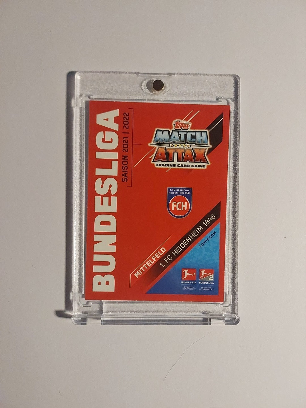 Topps Bundesliga 2021-22 Kevin Sessa On Card Auto Heidenheim Parallel Ultra Rare – Bild 2