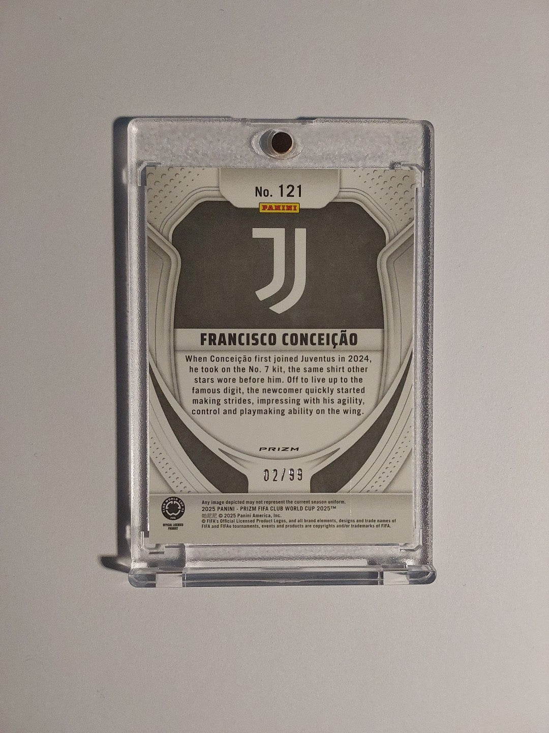Panini Prizm Club WC 2025 Francisco Conceicao Juventus Turin Parallel 2/99 Rare – Bild 2