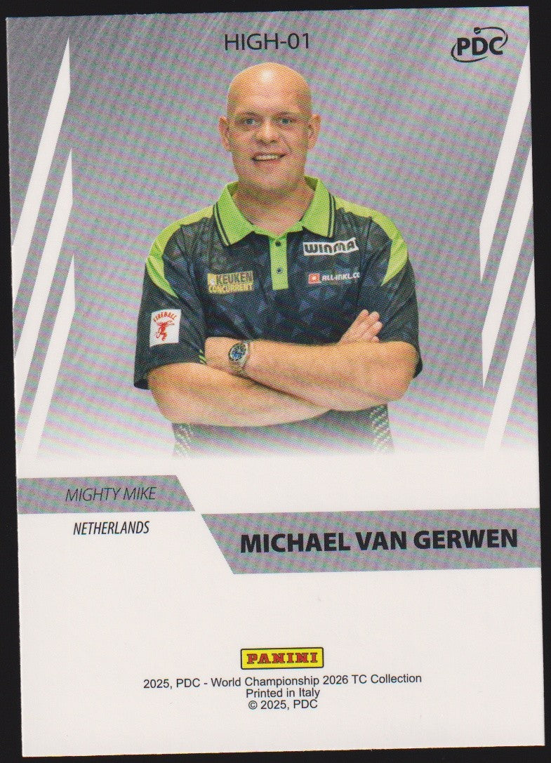 Panini PDC World Championship 2026 Michael Van Gerwen Refractor Parallel – Bild 2