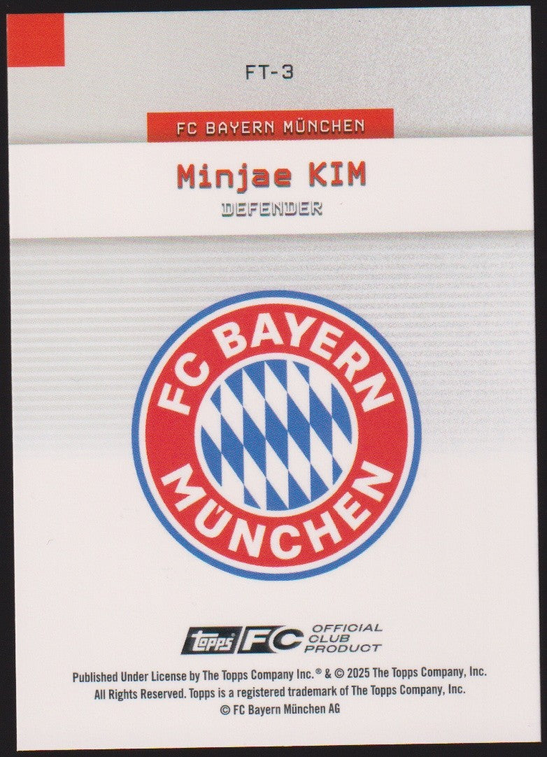 Topps 2024-25 Minjae KIM FC Bayern München Parallel 22/25 Refractor – Bild 2