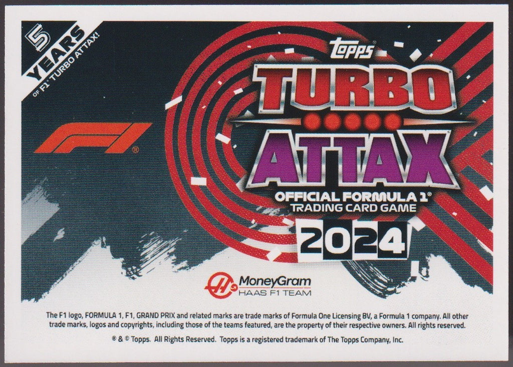 Topps Turbo Attax 2024 Formula 1 HAAS F1 TEAM Parallel Rare – Bild 2