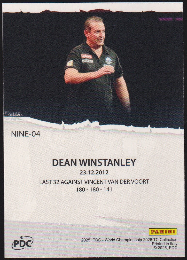 Panini PDC World Championship 2026 Dean Winstanley Refractor Parallel – Bild 2