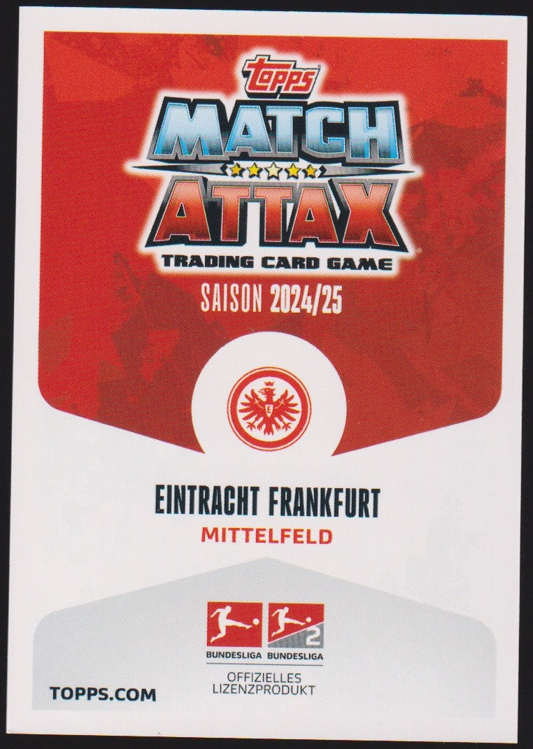 Topps Match 2023-24 Mario Götze Eintracht Frankfurt Saison 2024/25 Parallel – Bild 2