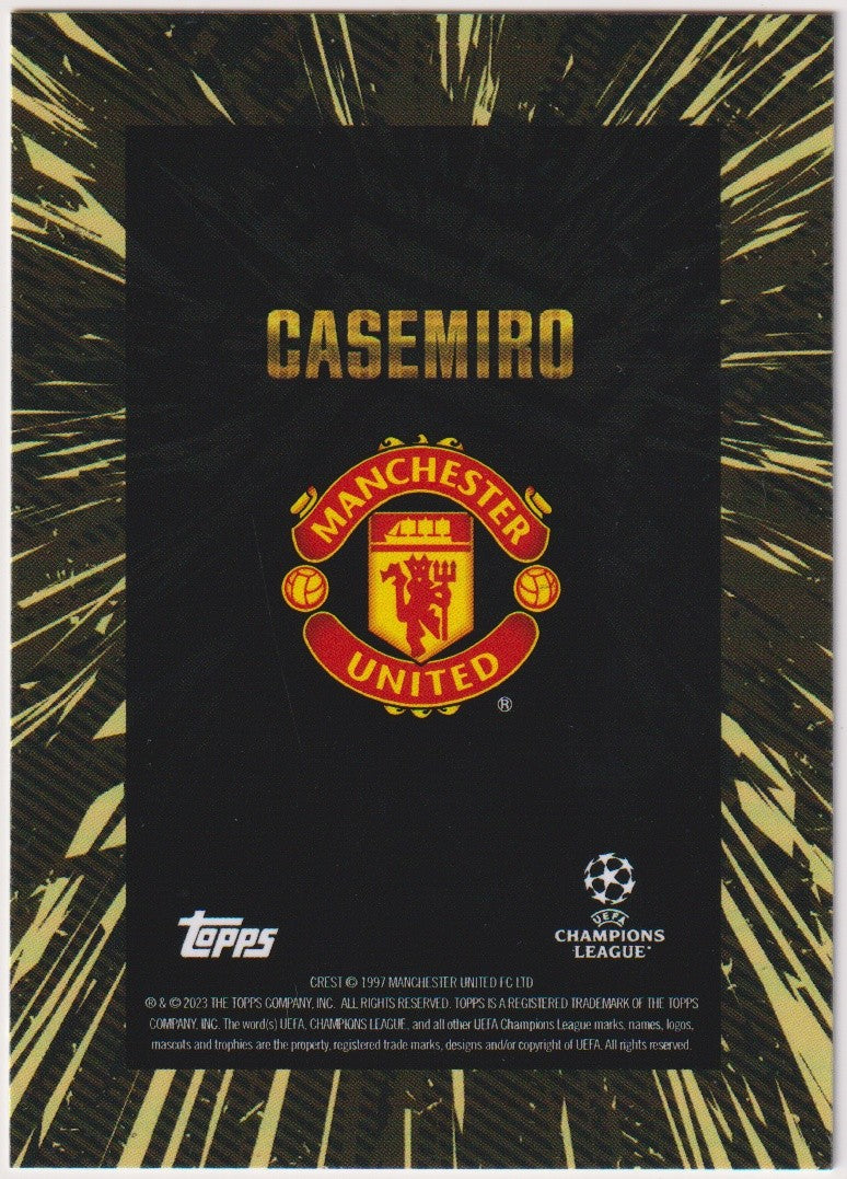 Topps X WHIP Gold 2023-24 Casemiro Manchester United Parallel Rare – Bild 2