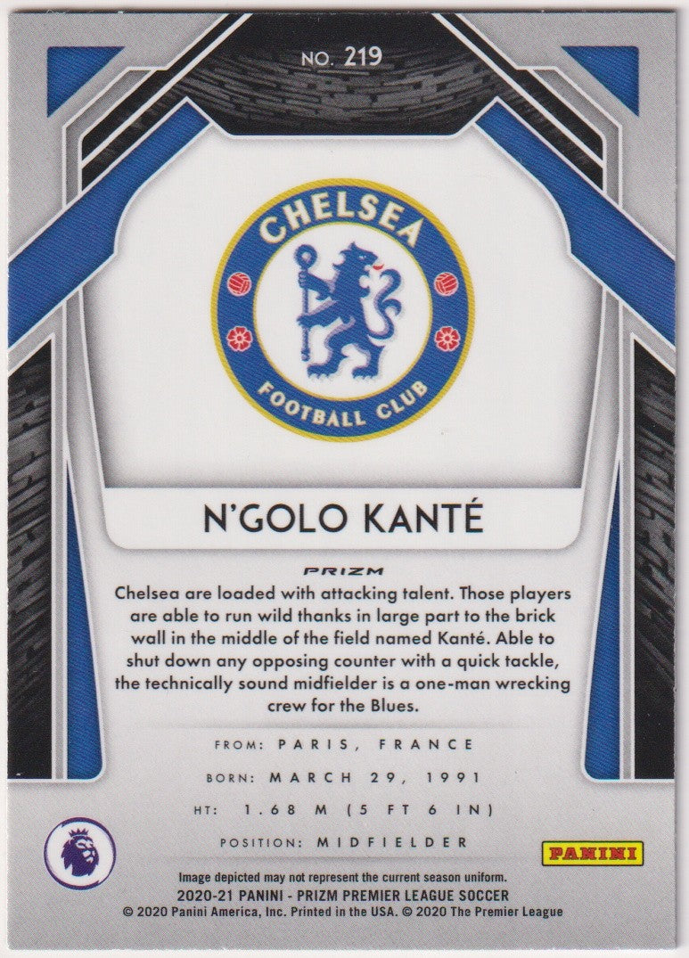 Panini PRIZM 2020-21 N'Golo Kanté Chelsea FC - Premier League Soccer Parallel – Bild 2