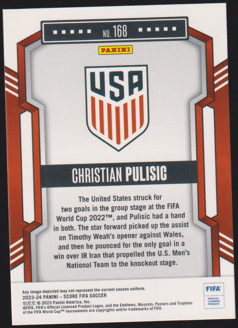 Panini 2023-24 - Score FIFA Soccer Christian Pulisic United States Parallel Rare – Bild 2