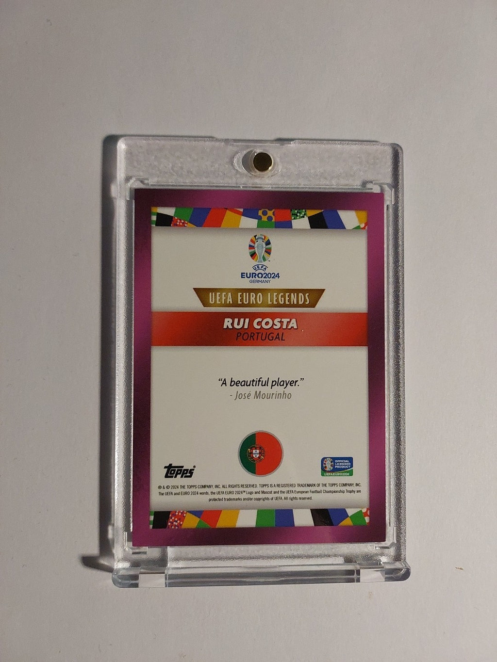 Topps Uefa Euro 2024 Rui Costa Portugal Parallel 24/25 Refractor Ultra Rare Hit – Bild 2