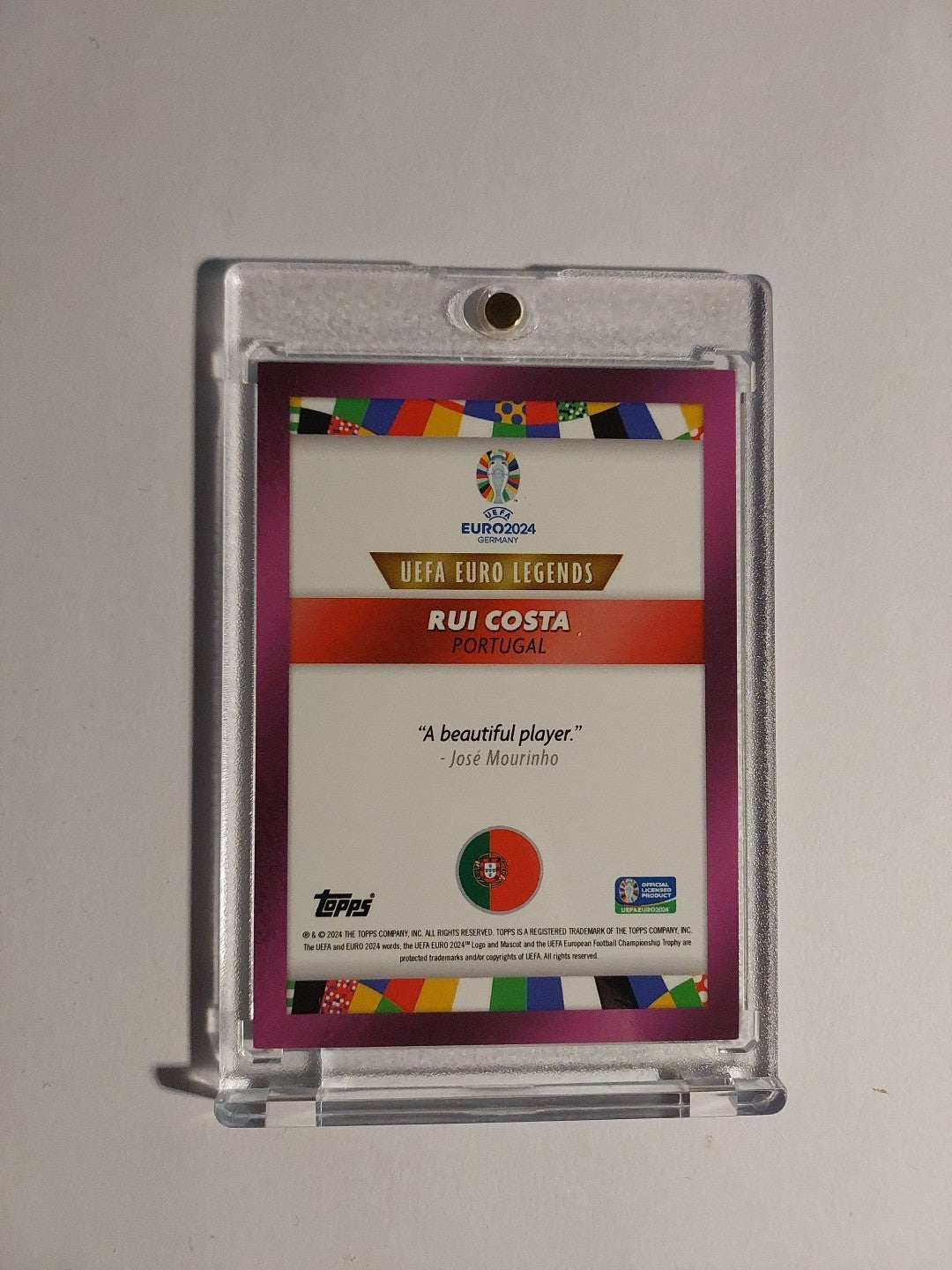 Topps Uefa Euro 2024 Rui Costa Portugal Parallel 24/25 Refractor Ultra Rare Hit – Bild 2