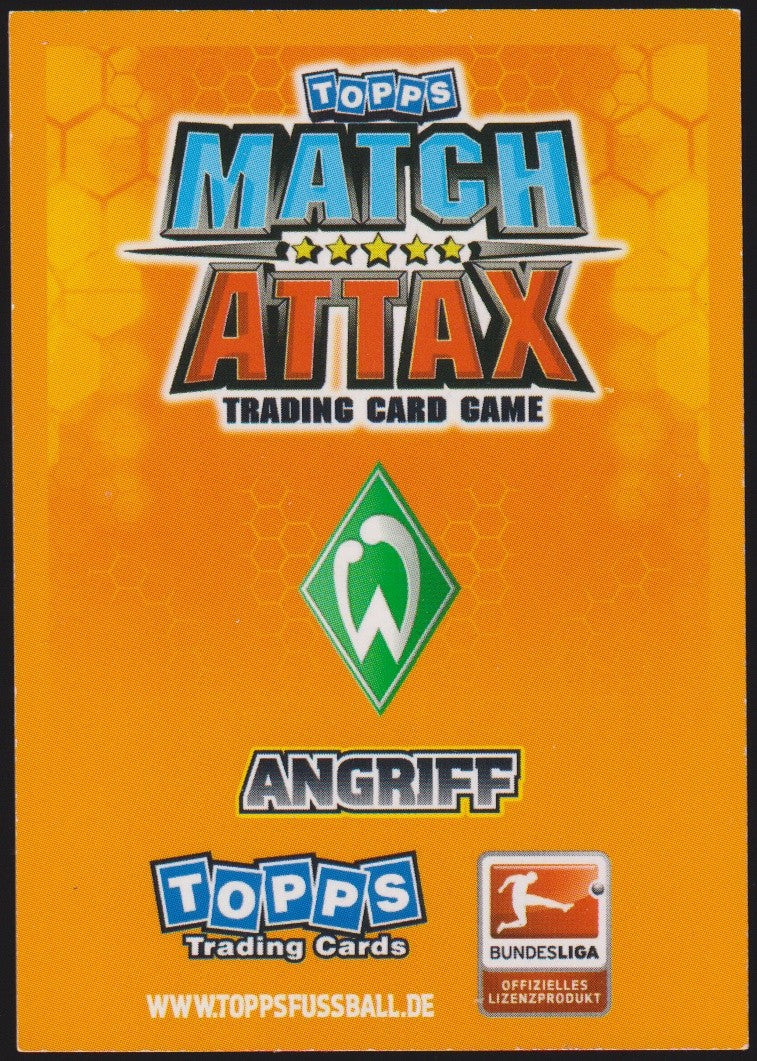 Topps Match Attax Claudio Pizarro Werder Bremen Bundesliga Parallel Rare Nr. 15 – Bild 2