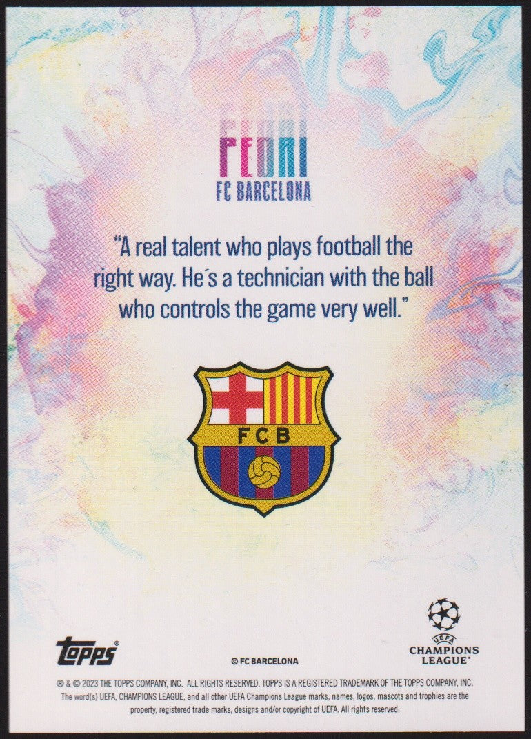 Topps Technique Pedri FC Barcelona UEFA Champions League Parallel Rare – Bild 2