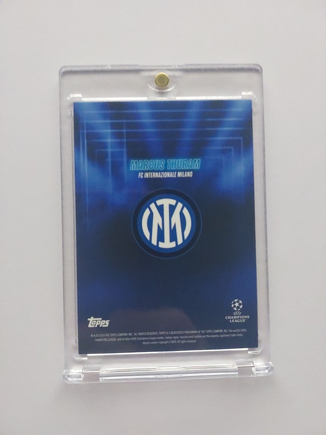 Topps Show Time 2023-24 Marcus Thuram Inter Mailand (Parallel: 44/49 + Auto) – Bild 2