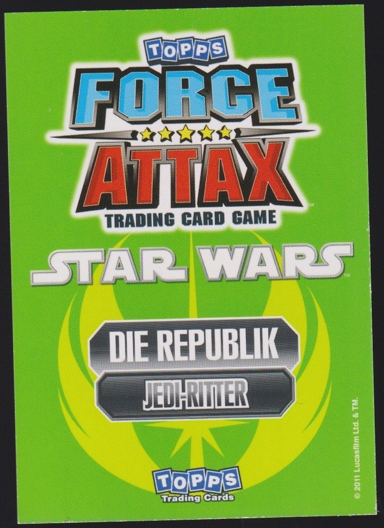 Topps Star Wars 2011 Mace Windu Jedi Republik TCG Rare #198 – Bild 2