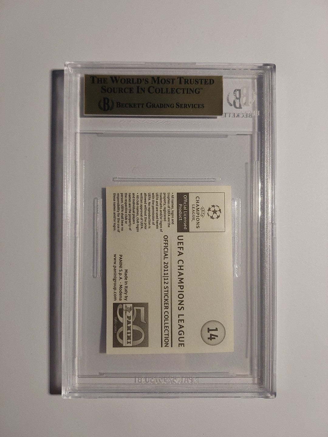 Panini Champions League 2011-12 Toni Kroos Bayern München Parallel BGS 9.5 PSA – Bild 2