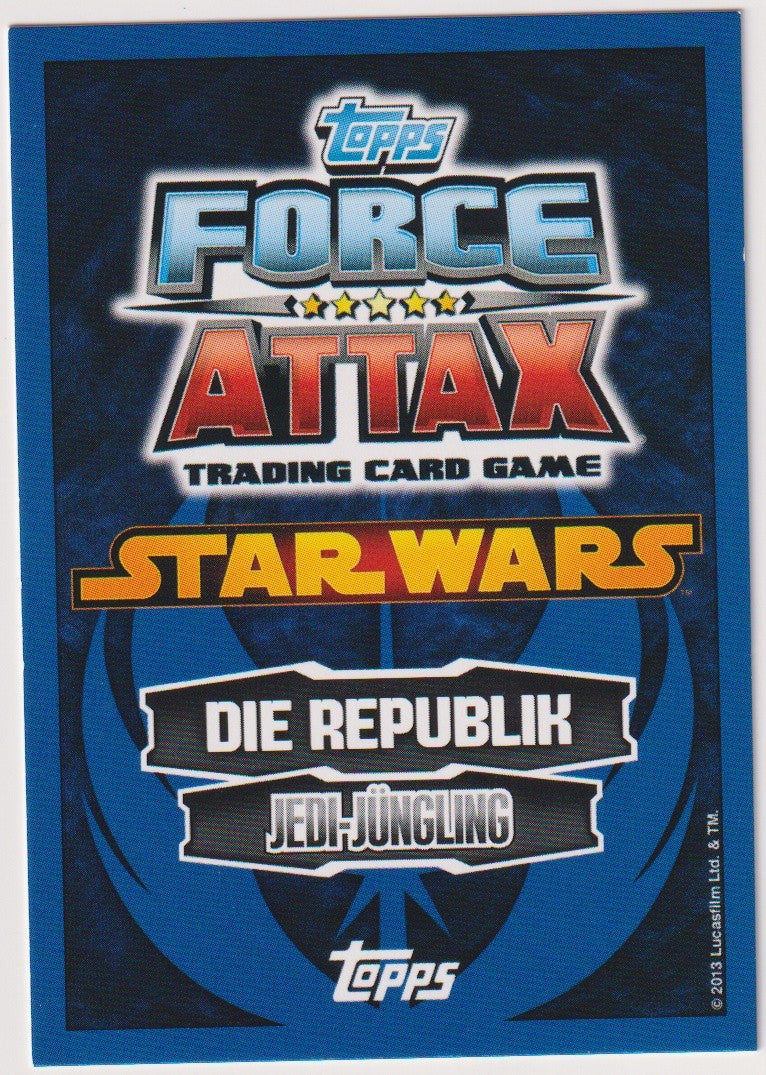 Topps Star Wars 2013 Petro Republik Die Jedi-Jüngling TCG Rare – Bild 2