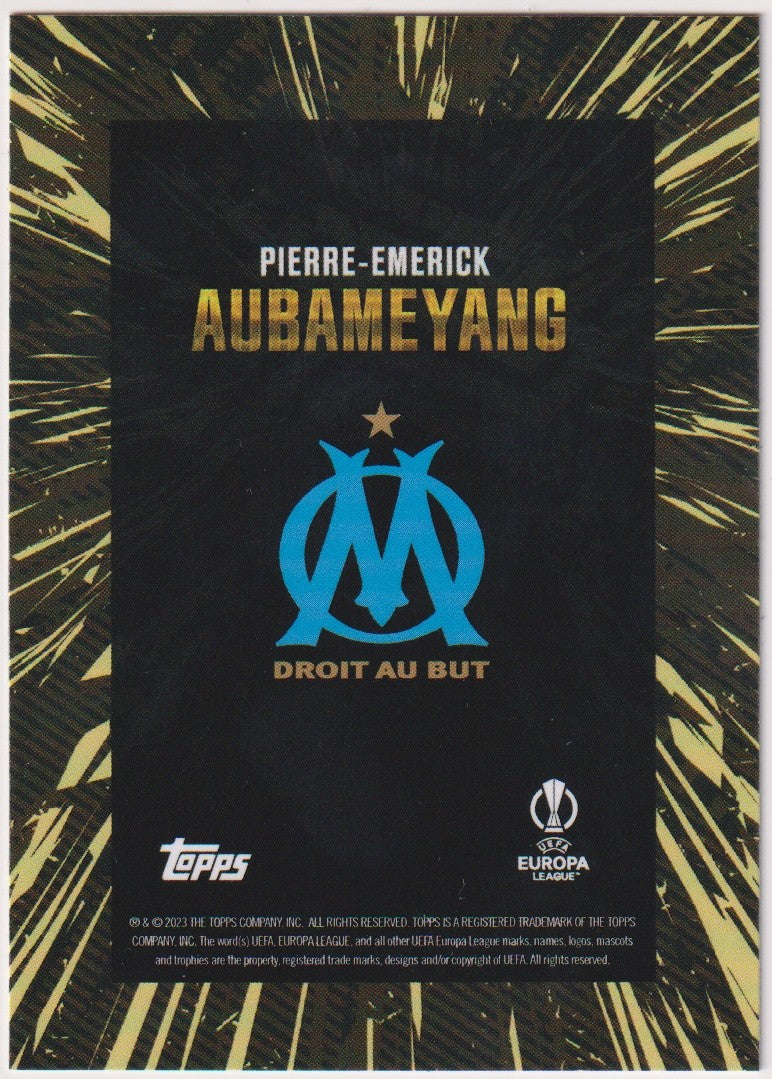 Topps Pierre-Emerick Aubameyang Olympique de Marseille UEFA Europa – Bild 2