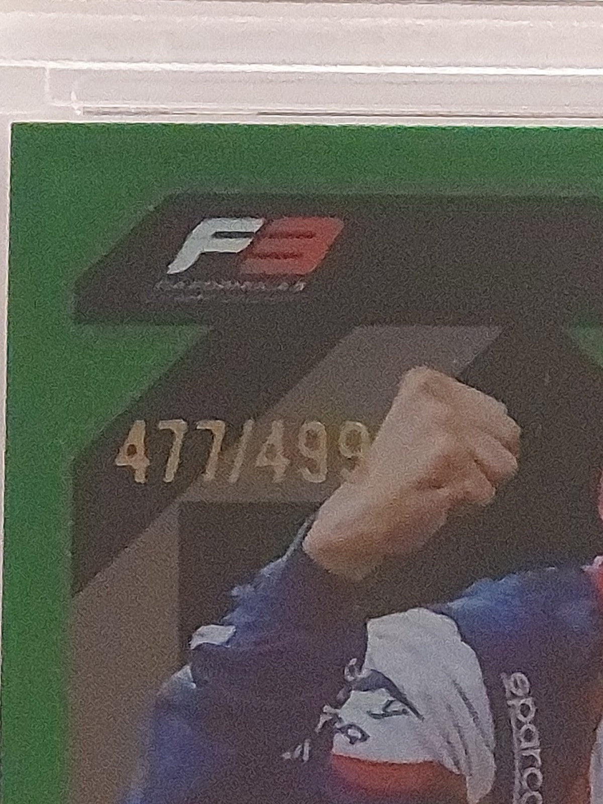 Topps Turbo 2024 Gabriel Bortoleto Trident F3 GSG 9 = PSA Green Parallel 477/499 – Bild 2