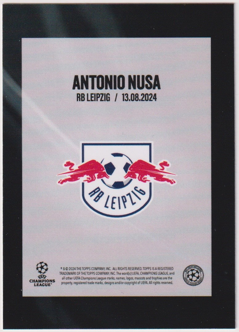 Topps Here We Go 2023-24 Antonio Nusa RB Leipzig UCC Summer Signings Parallel – Bild 2