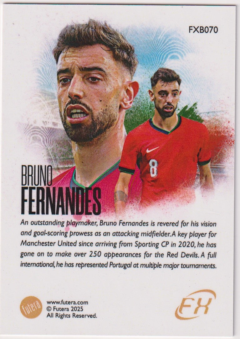 Futera FXB070 2025-26 Bruno Fernandes Manchester United Parallel Rare FXB070 – Bild 2