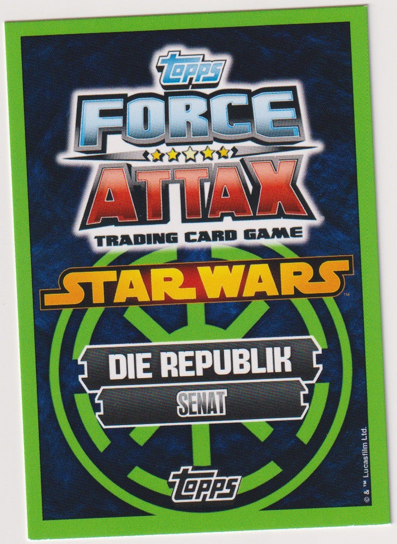Topps Star Wars 2015 Kanzler Palpatine Republik Senat TCG Rare Nr. 13 – Bild 2