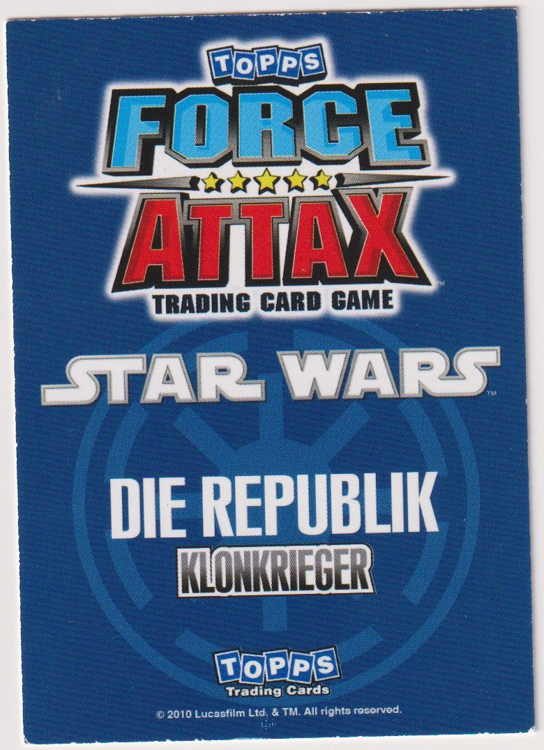 Topps Star Wars 2010 Commander Stone Klonkrieger Die Republik TCG Rare – Bild 2