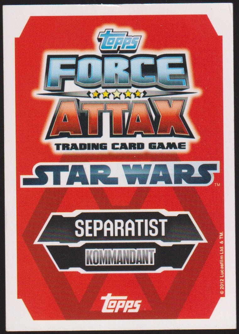 Topps Star Wars 2012 Riff Tamson Separatist TCG Rare #202 – Bild 2