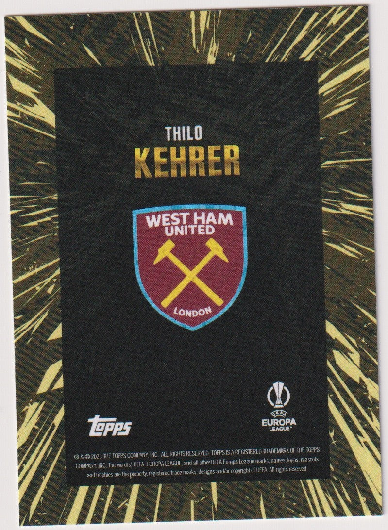 Topps X Whip Thilo Kehrer West Ham United Parallel Rare – Bild 2