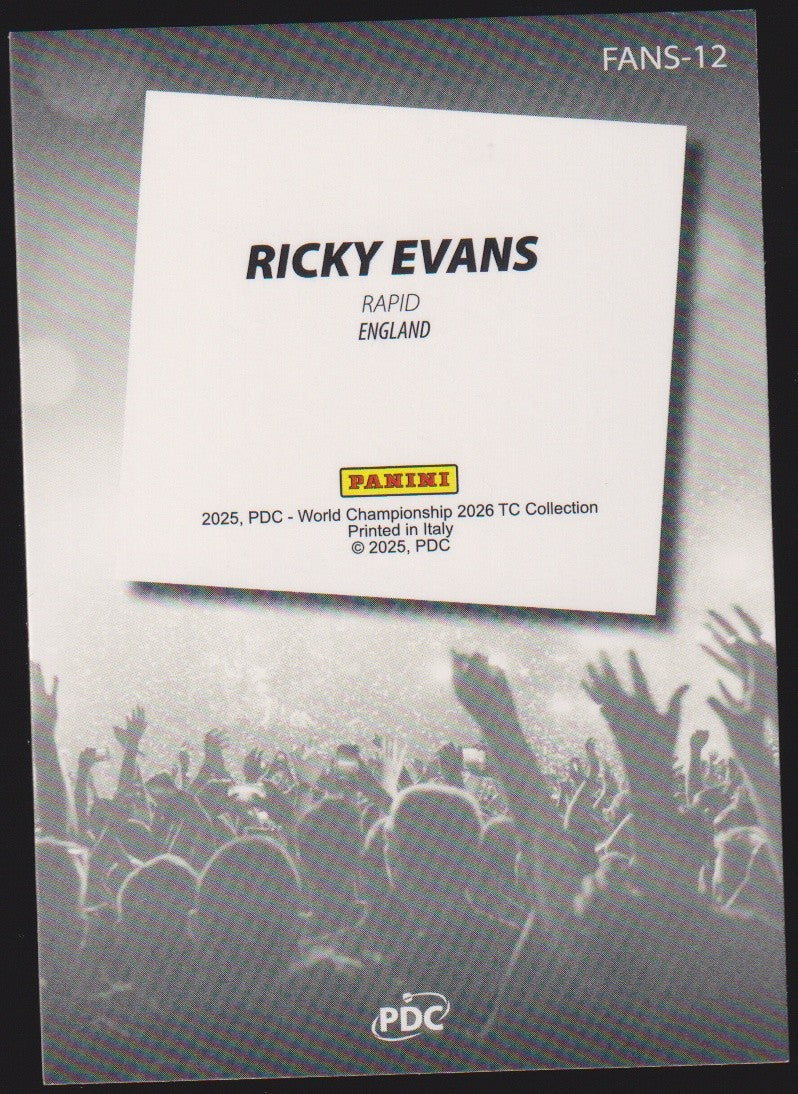 Panini PDC World Championship 2026 Ricky Evans "Rapid" Refractor Parallel – Bild 2