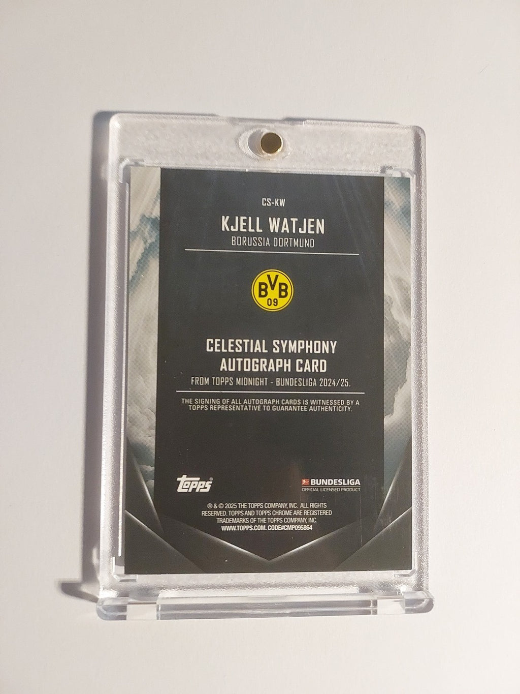 Topps Midnight Bundesliga 2024-25 Kjell Wätjen Rookie Dortmund Auto Parallel /99 – Bild 2