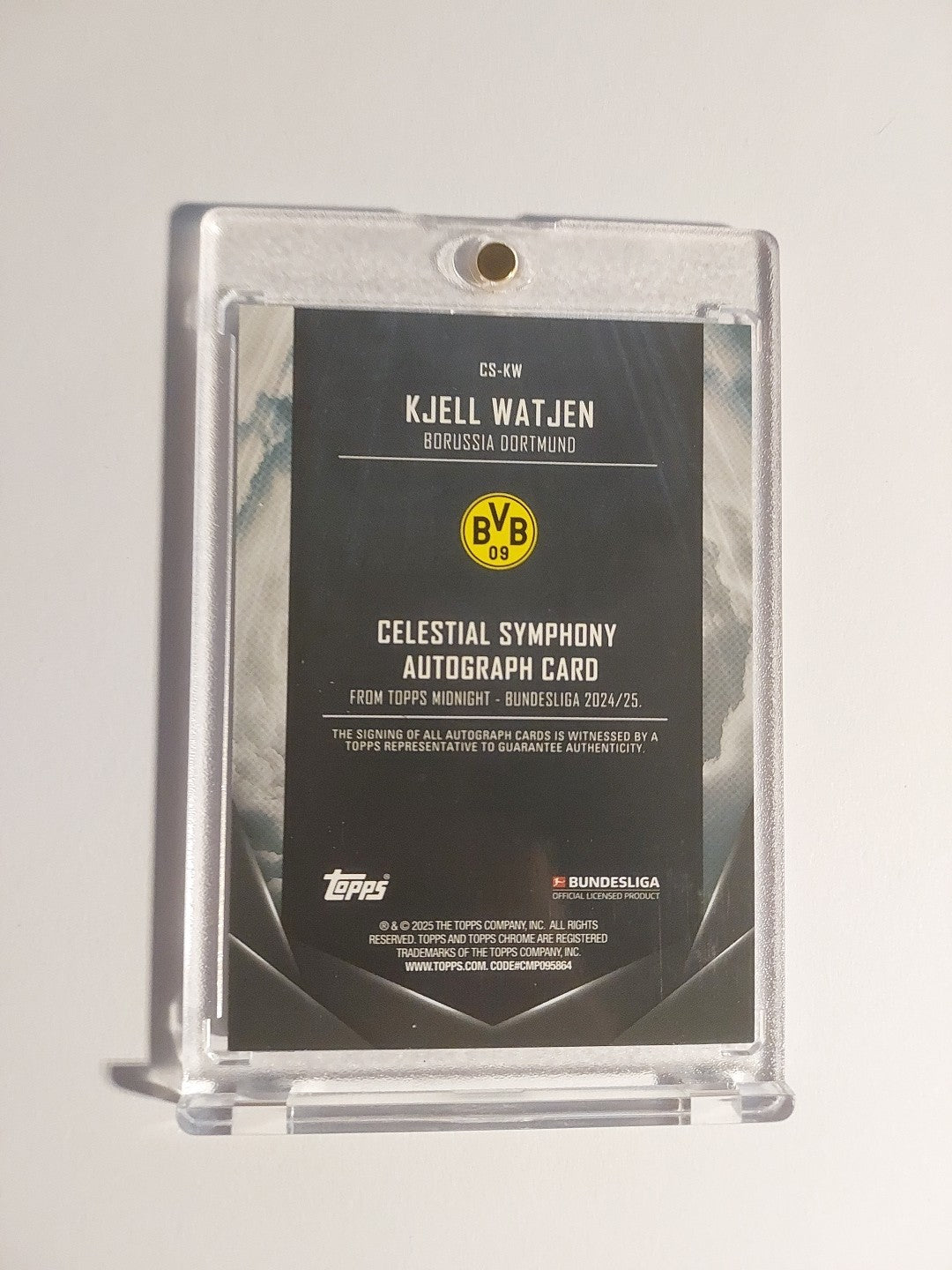 Topps Midnight Bundesliga 2024-25 Kjell Wätjen Rookie Dortmund Auto Parallel /99 – Bild 2