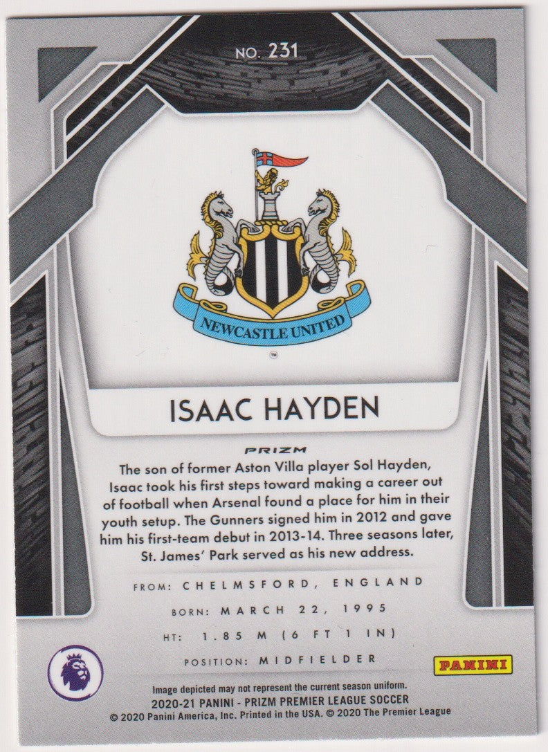 Panini PRIZM 2019-20 Isaac Hayden Newcastle United Parallel Refractor – Bild 2