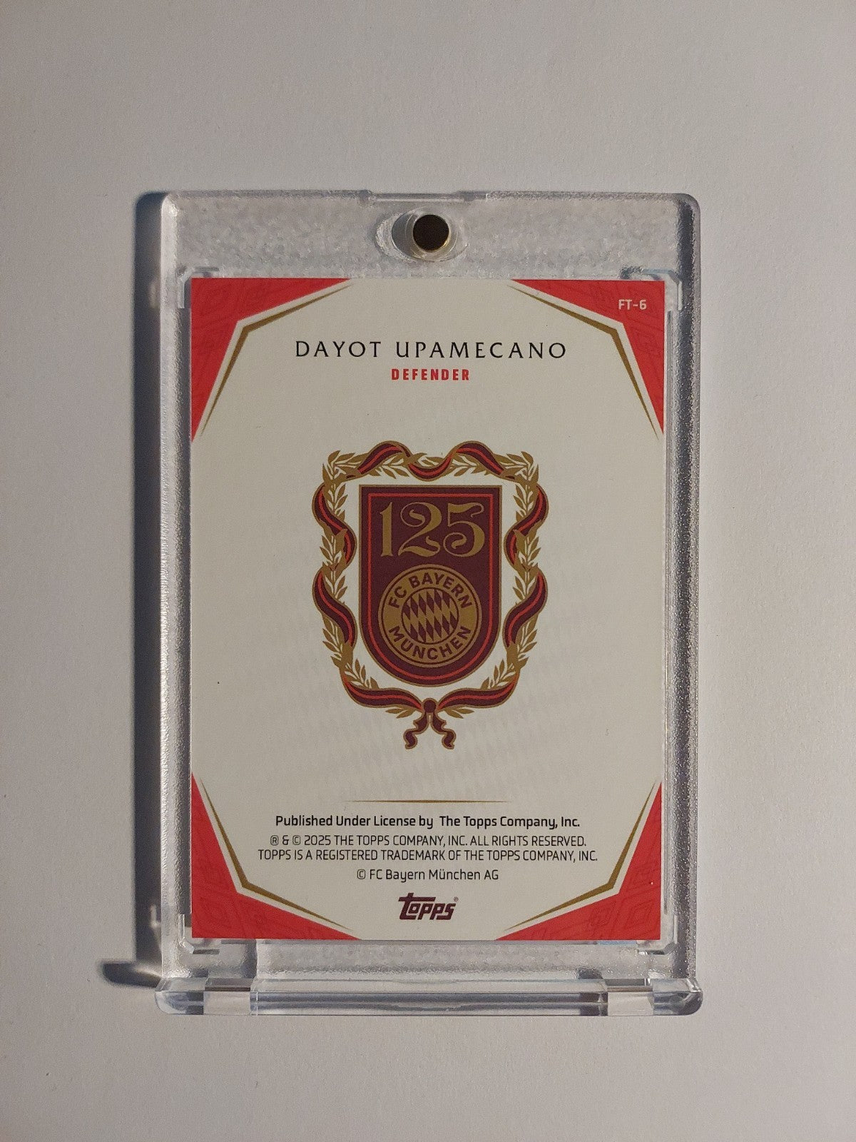 Topps 125 Jahre Bayern München 2024-25 Dayot Upamecano Parallel 27/33 Refractor – Bild 2