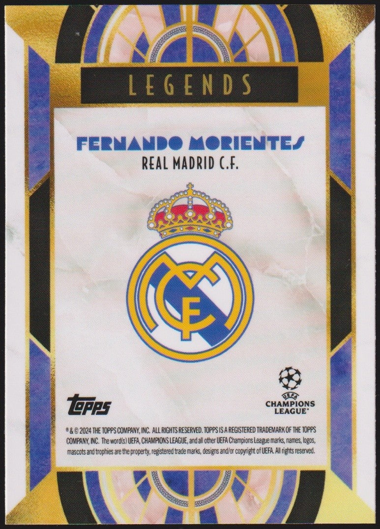 Topps 2023-24 Fernando Morientes Real Madrid C.F. UEFA Champions League Parallel – Bild 2
