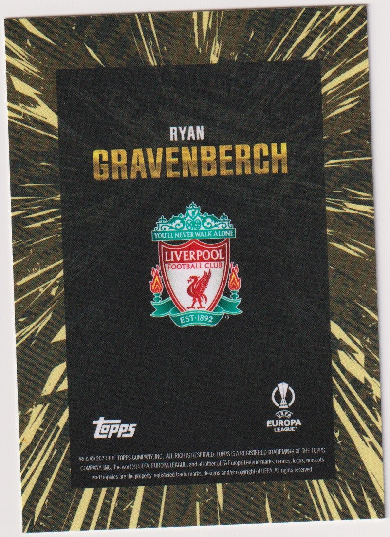 Topps X WHIP 2022-23 Ryan Gravenberch Liverpool Football Club Parallel Rare – Bild 2