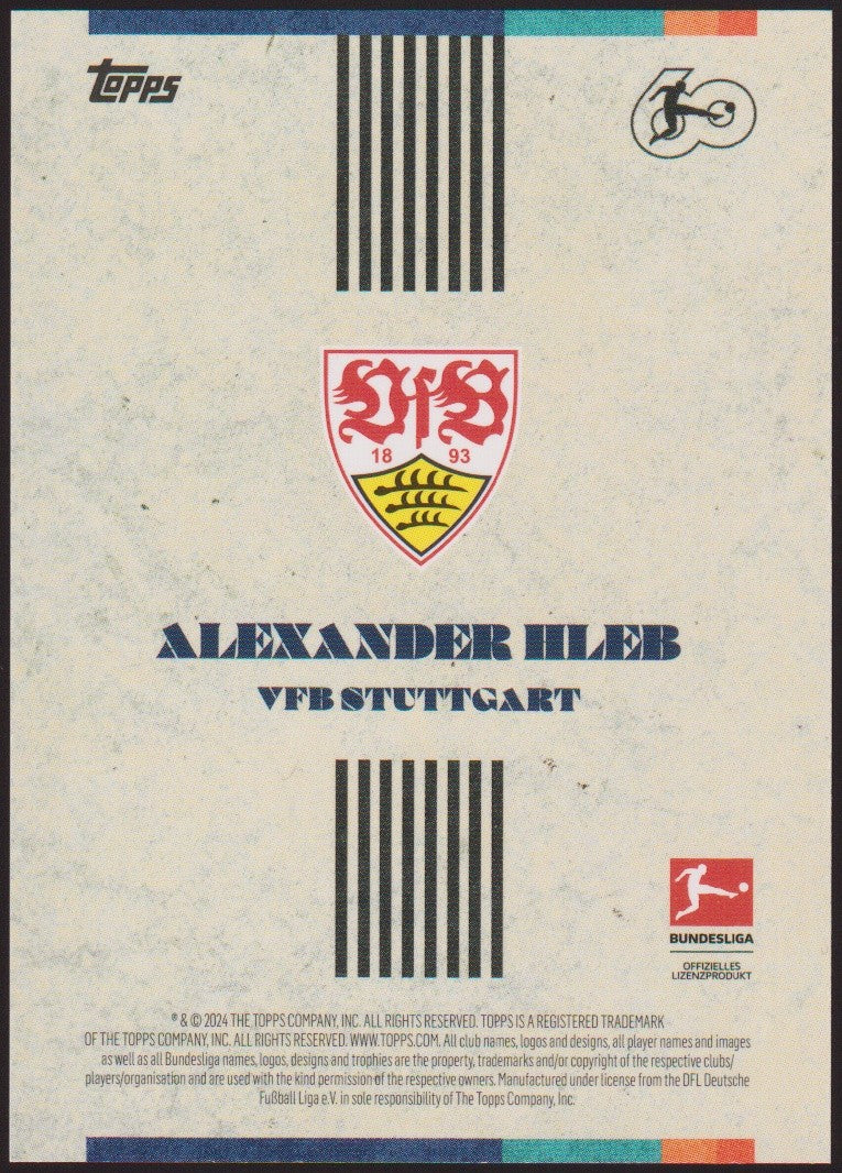 Topps Legenden 2023-24 Alexander Hleb VFB Stuttgart Bundesliga Parallel Rare – Bild 2