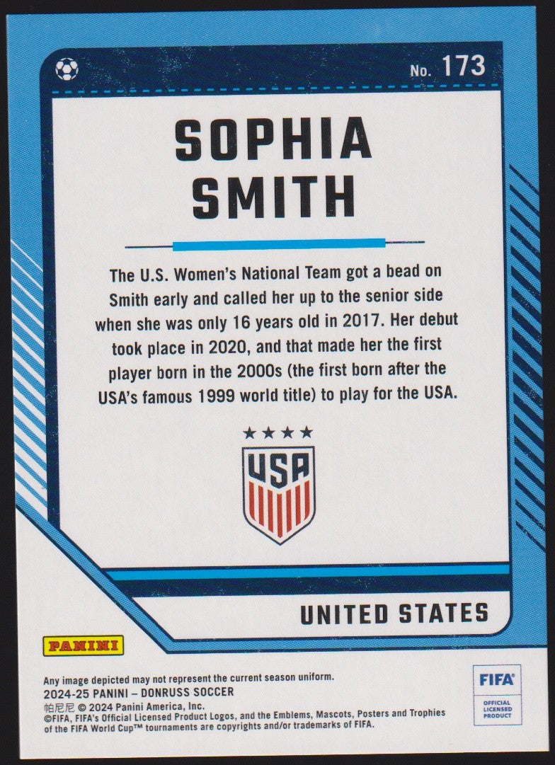 Panini 2024-25 2023-24 Sophia Smith United States Women's National Team Parallel – Bild 2
