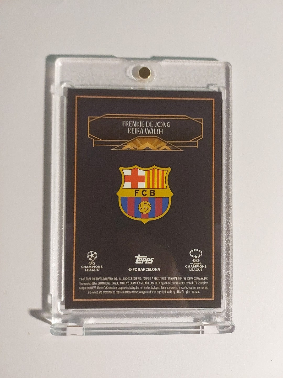 Topps Deco 2023-24 Frenkie De Jong & Keira Walsh Duo FC Barcelona Parallel – Bild 2