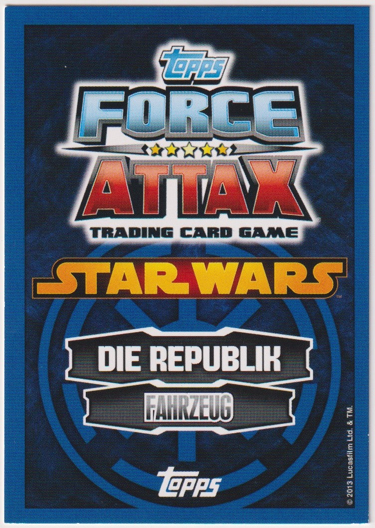 Topps Star Wars 2013 Jedi-Turbogleiter Republik TCG Rare #63 – Bild 2