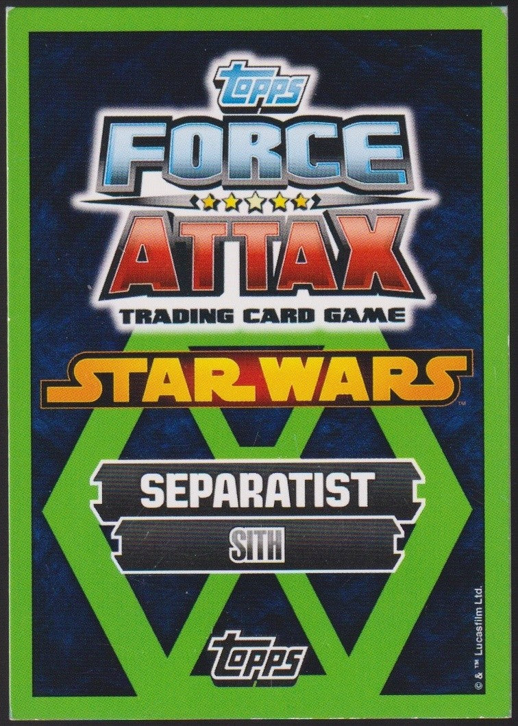 Topps Star Wars 2011 Darth Sidious Sith Separatisten TCG Rare #22 – Bild 2