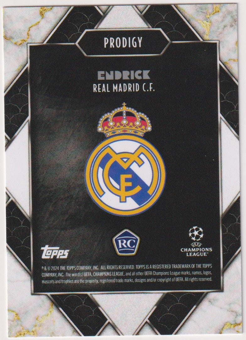 Topps Deco 2024-25 Endrick Rookie Real Madrid C.F. Prodigy Parallel Rare – Bild 2