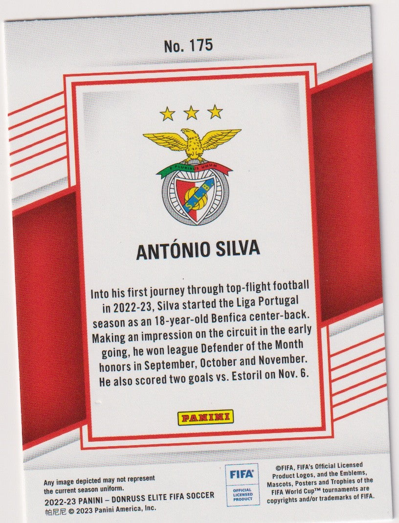 Panini Donruss Elite FIFA Soccer 2022-23 António Silva Rookie SL Benfica Elite – Bild 2