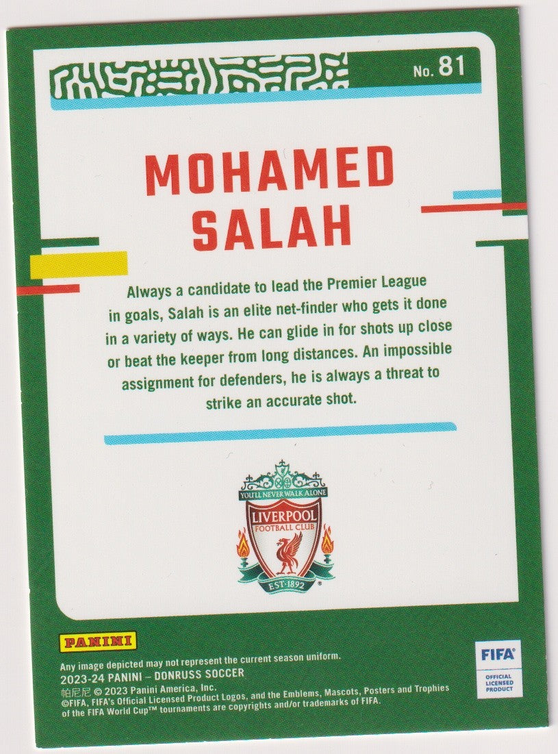 Panini 2023-24 Panini - DonRuss Soccer 2023-24 Mohamed Salah Liverpool FC – Bild 2