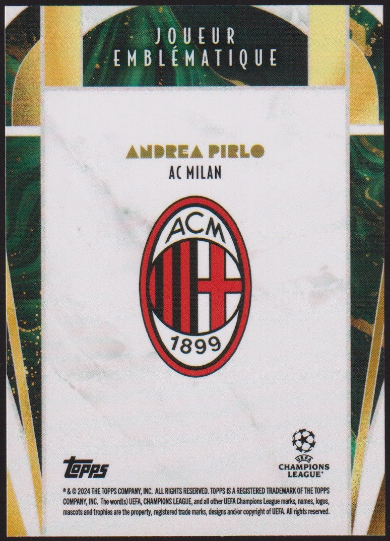 Topps Champions League 2023-24 Andrea Pirlo AC Milan Deco Parallel Rare – Bild 2