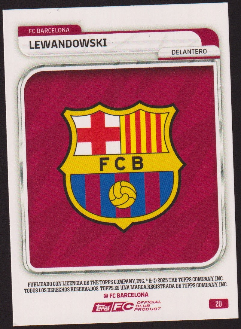 Topps 2024-25 Robert Lewandowski FC Barcelona Parallel 216/399 – Bild 2