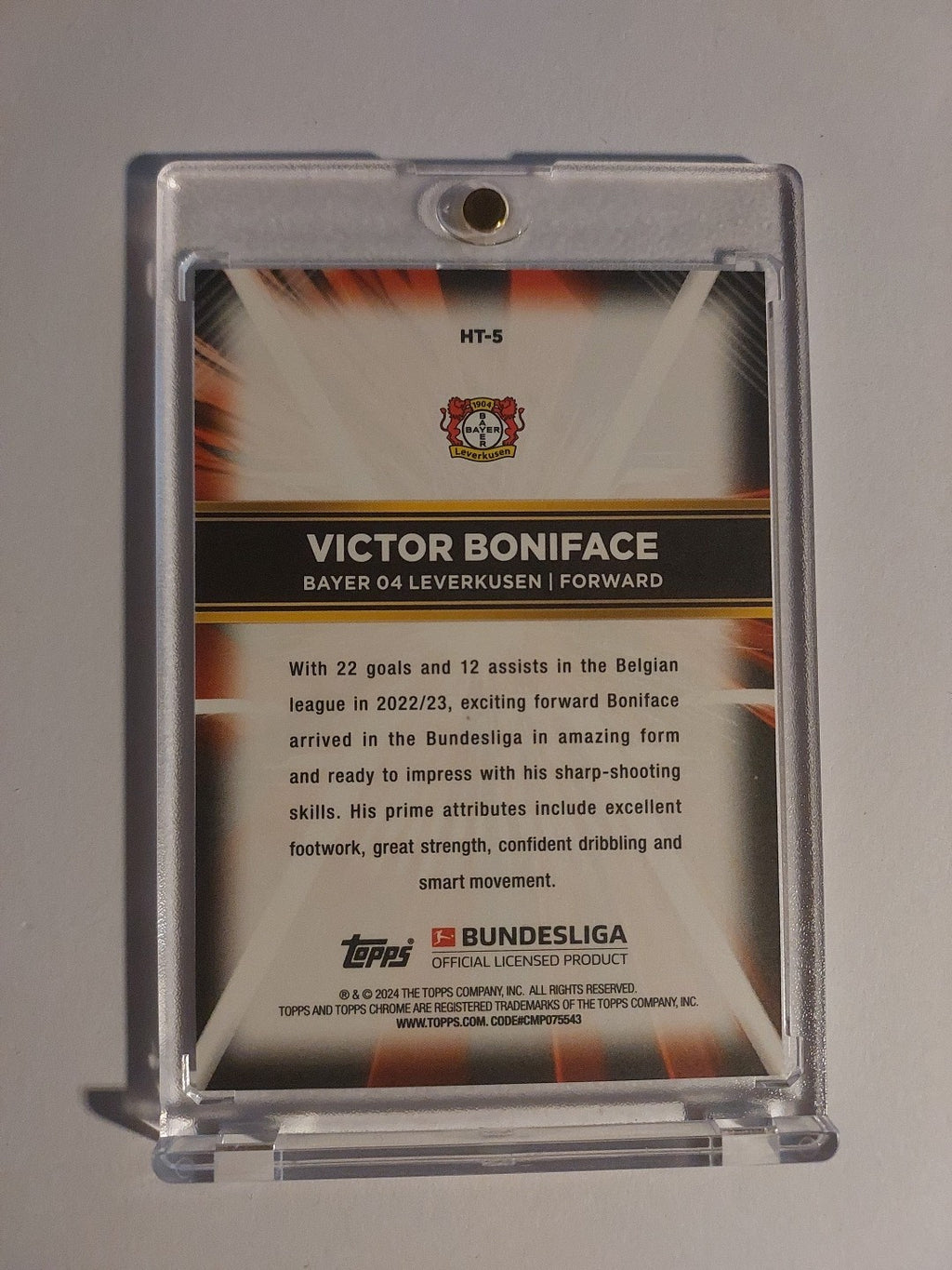 Topps 60 Jahre Bundesliga 2023-24 Victor Boniface Bayer Leverkusen Parallel – Bild 2