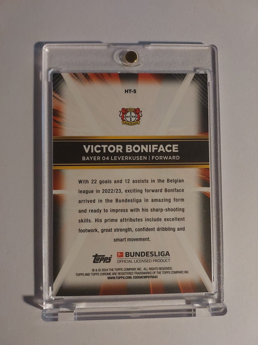 Topps 60 Jahre Bundesliga 2023-24 Victor Boniface Bayer Leverkusen Parallel – Bild 2