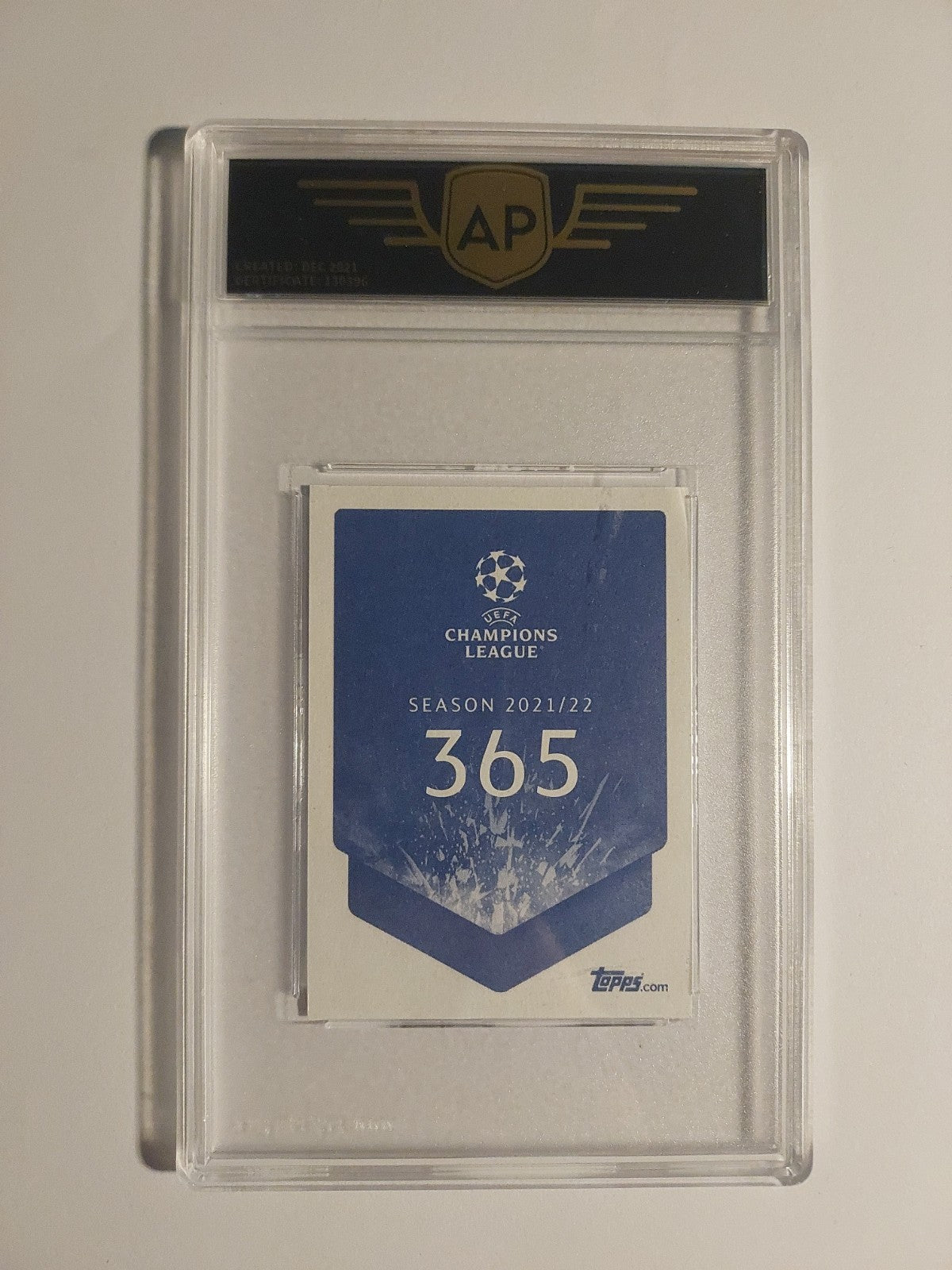 Topps UCL Alphonso Davies 2021-22 Bayern München Parallel AP Grading 8.5 Rare – Bild 2