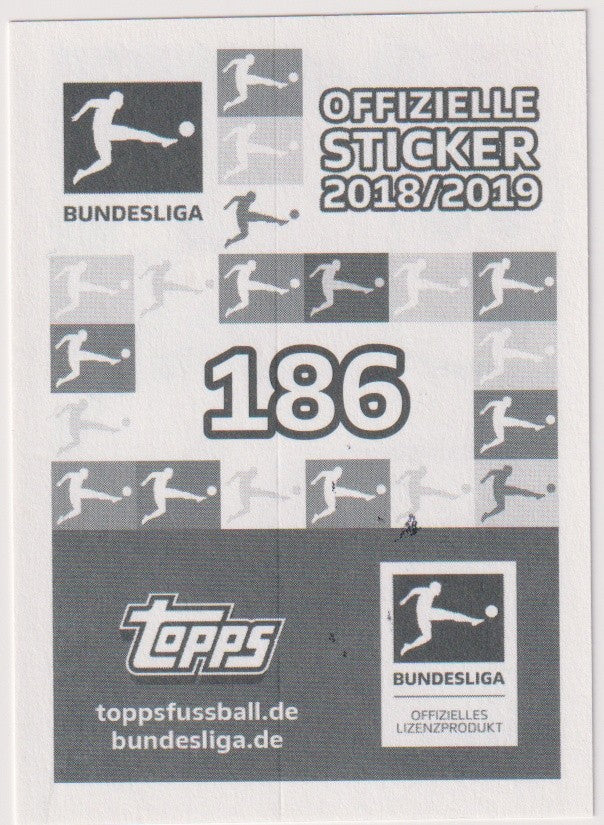 Topps Offizielle Sticker 2018-19 Matthias Ginter On Card Auto Borussia – Bild 2