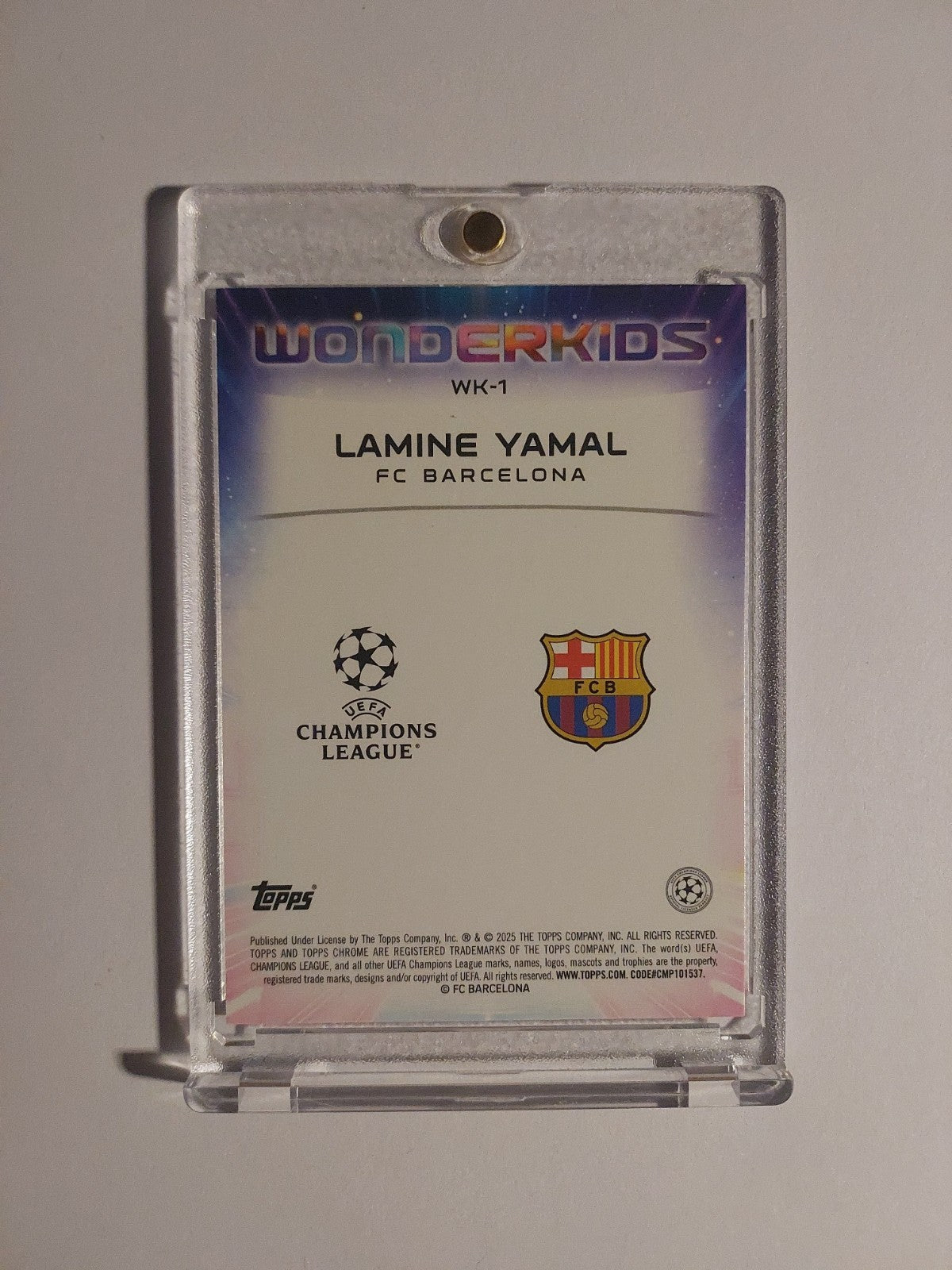 Topps Chrome 2024-25 Lamine Yamal Barcelona Wonderkids Parallel Refractor Hit – Bild 2