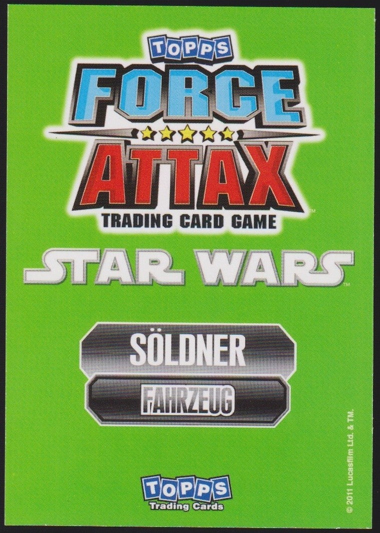 Topps Star Wars 2011 Sumpfgleiter SÖLDNER FAHRZEUG TCG Rare #46 – Bild 2
