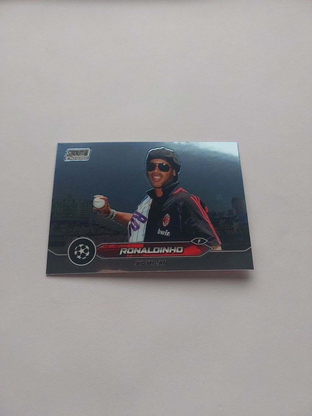 Topps Stadium Club Chrome 2023/24 Ronaldinho AC Mailand Barcelona Parallel – Bild 2